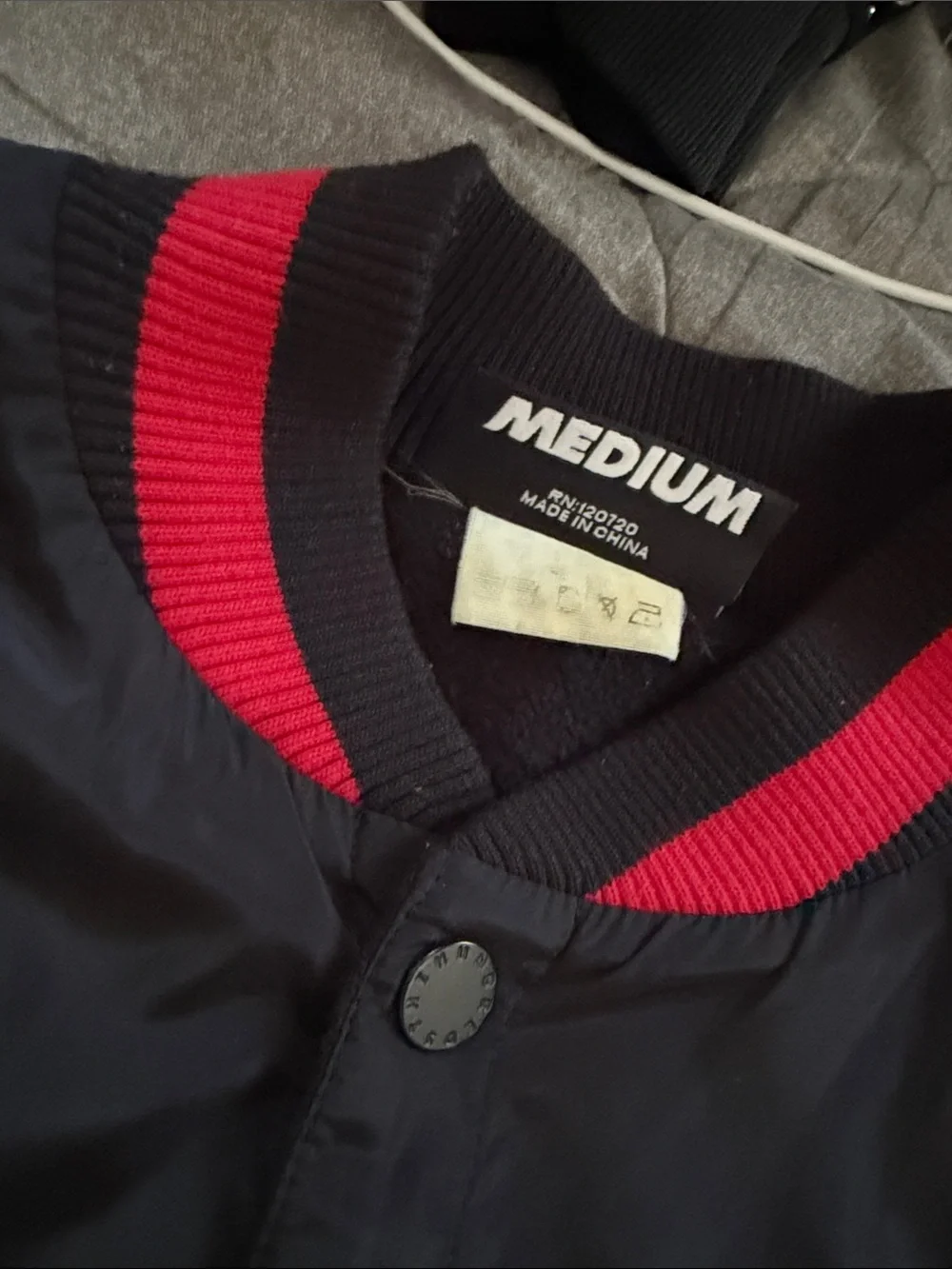 The Hundreds Black & Red Varsity Bomber Jacket